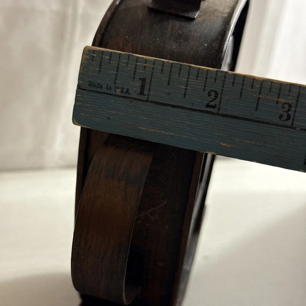 Rustic Metal Expresso Coffee Cup & Saucer Clock 9.25